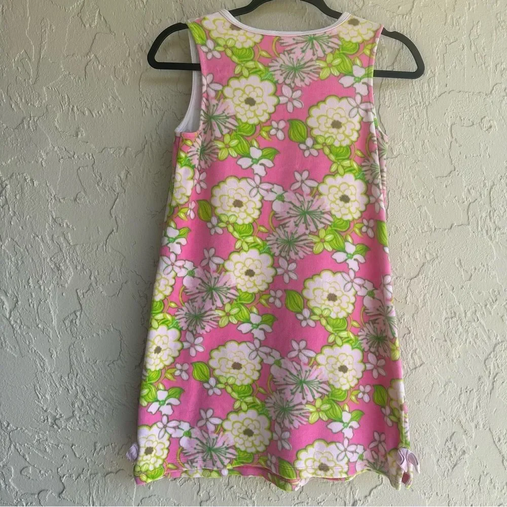 LILLY PULITZER Terry Cover Up Girls XL 12-14‎ Floral Sleeveless Pullover